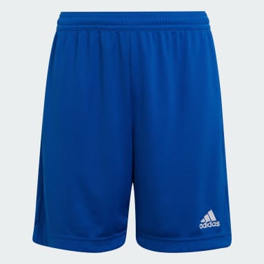 Shorts Entrada 22 Azul Niño Fútbol