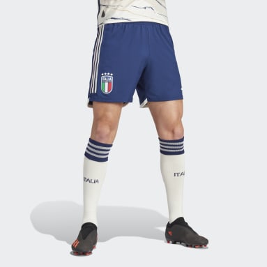 Männer Fußball Italien 23 Auswärtsshorts Authentic Blau