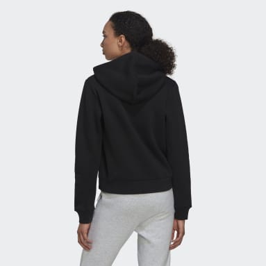 Felpa con cappuccio ALL SZN Fleece Full-Zip Nero Donna Sportswear