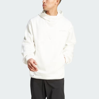Men TERREX White Terrex XPLORIC Medium Hooded Fleece Top