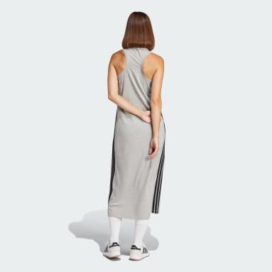 Essentials 3-Stripes Racerback Uzun Elbise