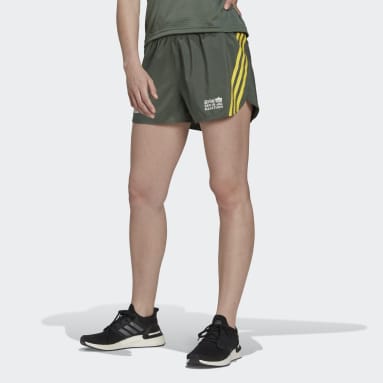 Kvinder Løb Grøn Run Icons 3-Stripes Running shorts