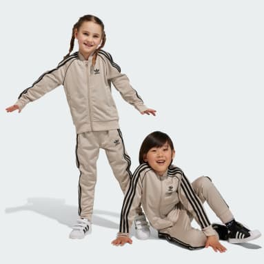 Children Originals Beige Adicolor SST Track Suit