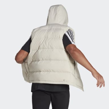 Muži Sportswear béžová Vesta Helionic Hooded Down