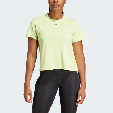 T-shirt da allenamento HIIT HEAT.RDY Sweat-Conceal Verde Donna Fitness & Training