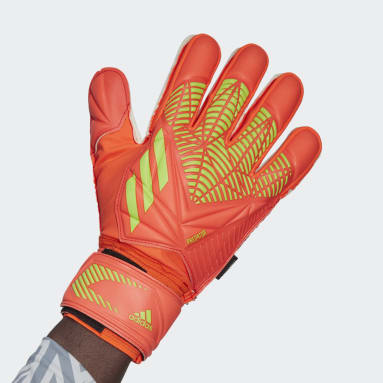 Fotboll Orange Predator Edge Fingersave Match Gloves