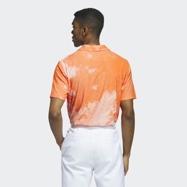 Men's Golf Orange Made To Be Remade No-Button Jacquard Shirt