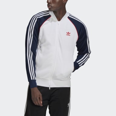 Heren Originals wit Adicolor Classics Primeblue SST Trainingsjack