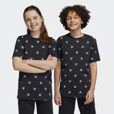 Playera Estampada Brand Love Negro Niño Sportswear