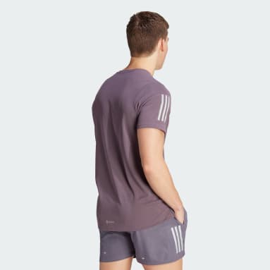 Men Running Purple Own the Run Heather Tee