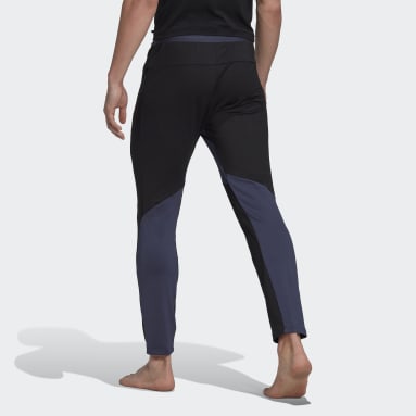 Muži Joga modrá Tepláky AEROREADY Yoga 7/8