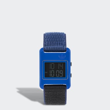 Originals blauw Retro Pop Digital Horloge