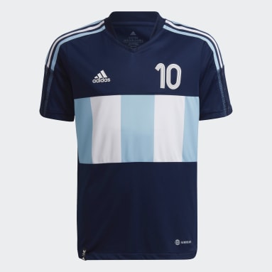 Camiseta de Entrenamiento Tiro Messi Number 10 Azul Niño Fútbol