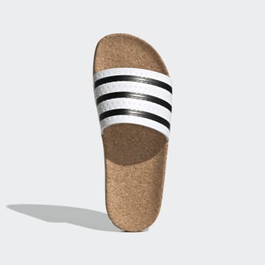 Chinelos em Cortiça Adilette Branco Originals