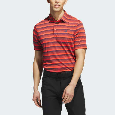 Männer Golf Two-Color Stripe Poloshirt Blau