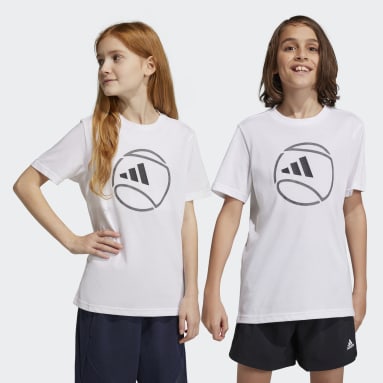 T-shirt de tennis graphique AEROREADY Blanc Enfants Tennis