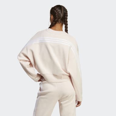 Sweatshirt 3-Stripes Future Icons Rosa Mulher Sportswear