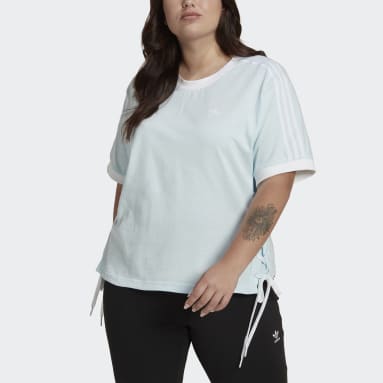 Kvinder Originals Blå Always Original Laced T-shirt (Plus Size)