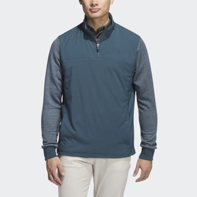 Men Golf Turquoise Go-To Quarter-Zip Jacket