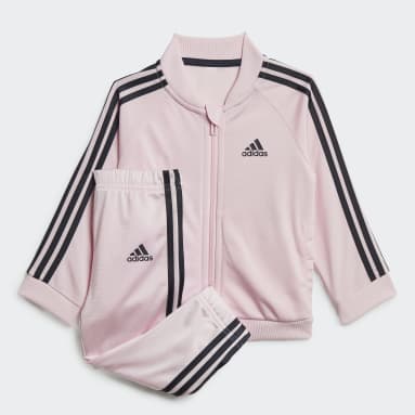 Kinder Sportswear 3-Streifen Tricot Trainingsanzug Rosa