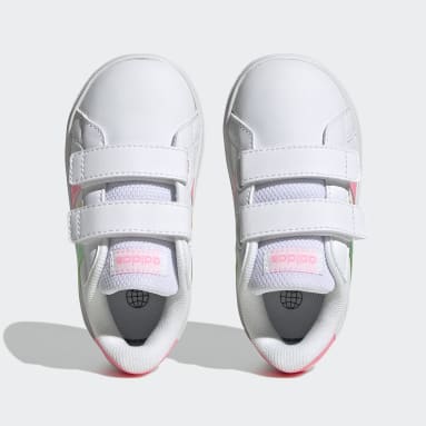 Kinder Sportswear Grand Court Lifestyle Hook and Loop Schuh Weiß