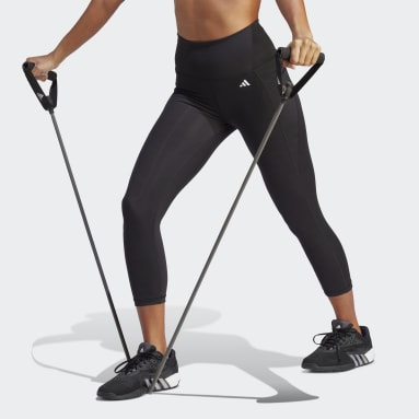 Women Gym & Training Optime Stash Pocket High-Waisted 3/4 Leggings