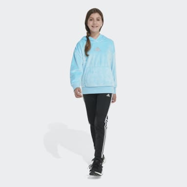 Youth Training Blue Cozy Fleece Pullover Hoodie
