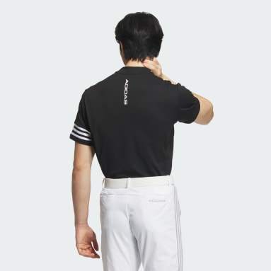 【ゴルフ】3ストライプス メッシュベントモック