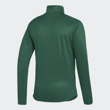 Men's Training Green Miami Sideline Knit 1/4-Zip Jacket