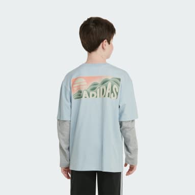 Youth Training Blue EXPOLRE LAYERED LS TEE