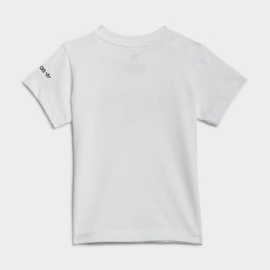T-shirt Graphic Stoked Beach Bianco Bambini Originals