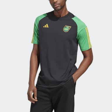 T-shirt en coton Jamaïque Tiro 23 noir Hommes Soccer
