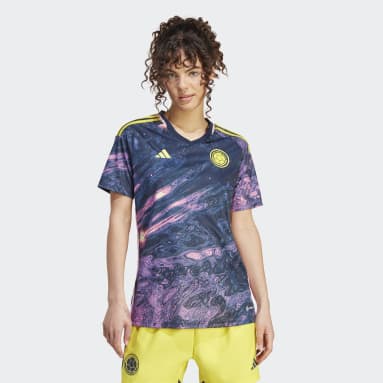 Camiseta Visitante Selección Colombia Femenina 23 Multicores Mujer Fútbol