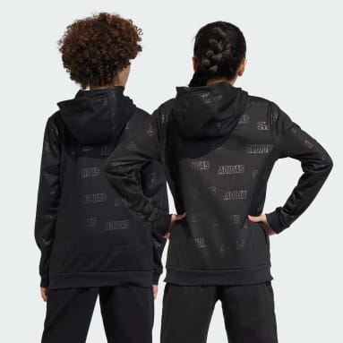 Børn Sportswear Sort Brand Love Golden Full-Zip Kids hættetrøje