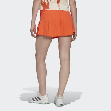 Women Tennis Orange Tennis Match Skirt