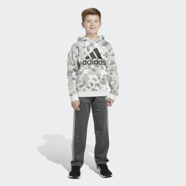 Youth Training White Camo Allover Print Pullover Hoodie