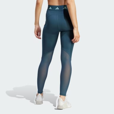 Kvinder Fitness Og Træning Türkis Techfit Stash Pocket Full-Length tights