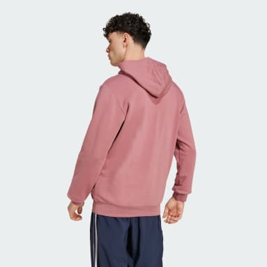 Men Pink Pullover Hoodies adidas DE