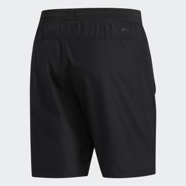 Men Training Black 3-Stripes 8-Inch Shorts
