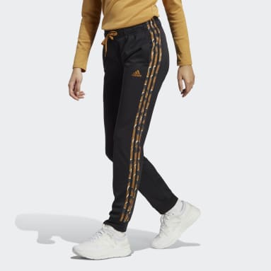 Primegreen Essentials Warm-Up Slim Tapered 3-Stripes Treningsbukse Svart