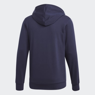 Chamarra Deportiva Essentials 3 Franjas Azul Hombre Sportswear