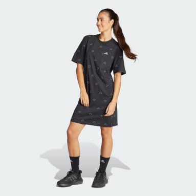 Vestido Camiseta Essentials Monogram Single Jersey Boyfriend Estampado