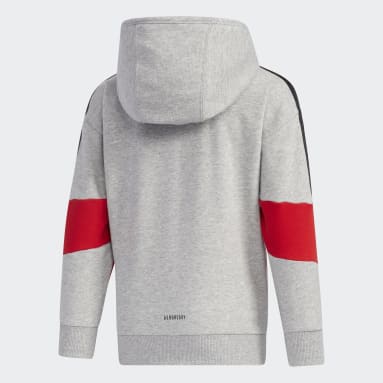 Chaqueta con capucha French Terry Gris Niño Sportswear