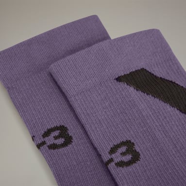 Y-3 Purple Y-3 Hi Socks