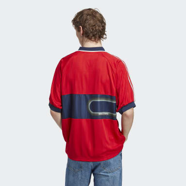 Heren Originals rood Blokepop Shirt