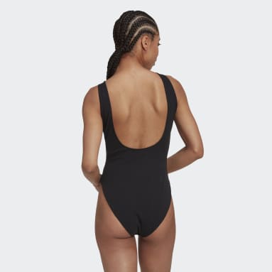 Body Acanalado Negro Mujer Sportswear