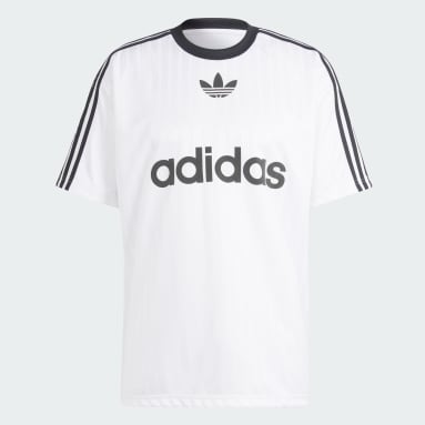 adidas 　ADICOLOR POLY ゲームシャツ　白　Ｌ adidas ADICOLOR POLY ゲームシャツ 白 L adidas ADICOLOR POLY