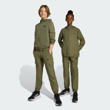 키즈 우븐 카고 트랙 수트