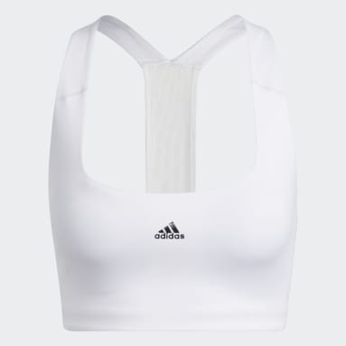 Brand New w Tags Adidas Sports Bra - White - Size Medium - WNBA