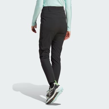 adidas Track Pants Women XS (4-6) Black Ankle Zip APU002 Pockets EUC